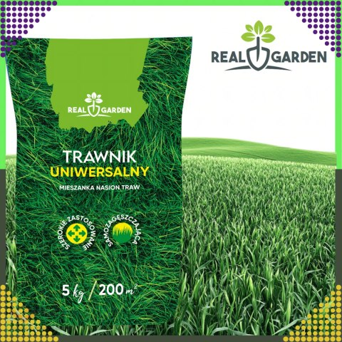 100x Trawa Uniwerslana Zagęszczająca Odporna Mieszanka Nasion Traw 5 kg 200 m²