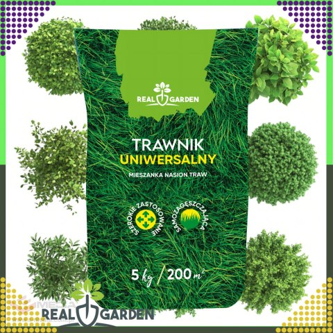 100x Trawa Uniwerslana Zagęszczająca Odporna Mieszanka Nasion Traw 5 kg 200 m²