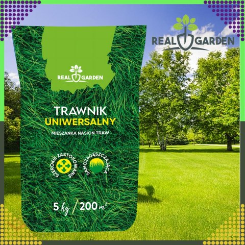 100x Trawa Uniwerslana Zagęszczająca Odporna Mieszanka Nasion Traw 5 kg 200 m²