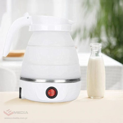 Czajnik Turystyczny Elektryczny 600ml 600W Składany Podróżny Przenośny