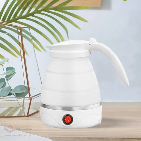 Czajnik Turystyczny Elektryczny 600ml 600W Składany Podróżny Przenośny