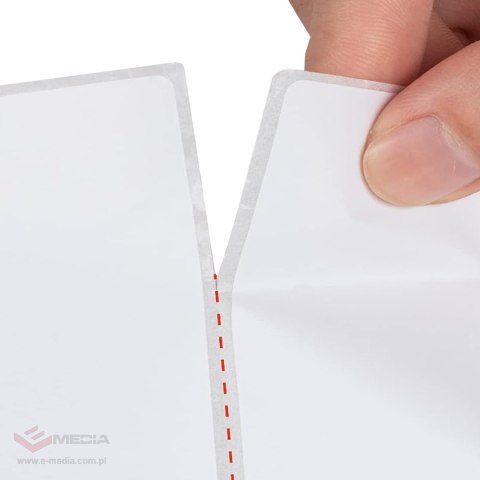 Etykiety Termiczne Samoprzylepne Białe 100x150 mm 500 szt Perforacja Rolka