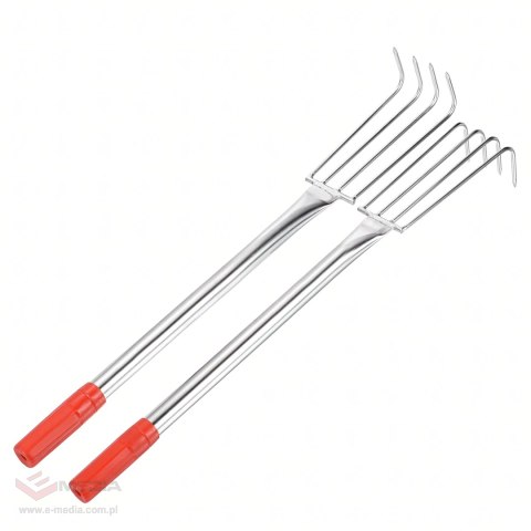 Grabki Ogrodowe Ogrodnicze Metalowe Pazurki do Grabienia Spulchniania 4 Zębne 106 cm