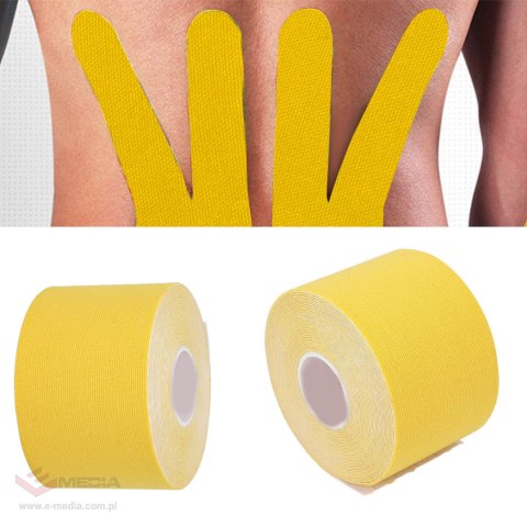 PLASTRY TAPE TEJPY KINESIOTAPING TEJP TAŚMA KINESIO SPORT PRO 5MX5CM