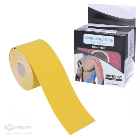 PLASTRY TAPE TEJPY KINESIOTAPING TEJP TAŚMA KINESIO SPORT PRO 5MX5CM