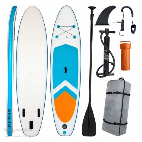 Deska Sup Paddle Board do Pływania Pompowana Standu Up + Akcesoria 320 cm