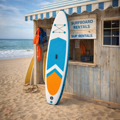 Deska Sup Paddle Board do Pływania Pompowana Standu Up + Akcesoria 320 cm