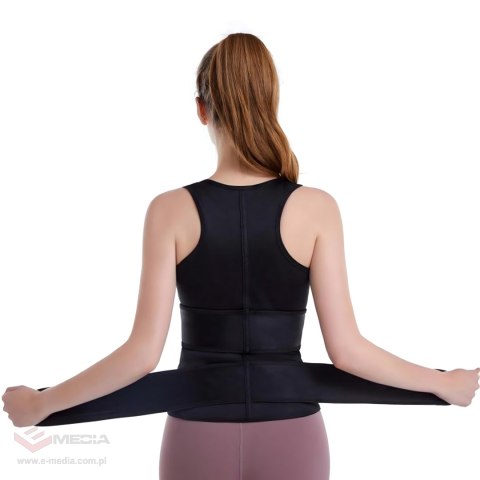 KAMIZELKA NEOPRENOWA FITNESS DAMSKA ODCHUDZAJĄCA SPORTOWA TRENINGOWA L
