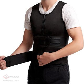 KAMIZELKA NEOPRENOWA FITNESS MĘSKA ODCHUDZAJĄCA SPORTOWA TRENINGOWA SAUNA M