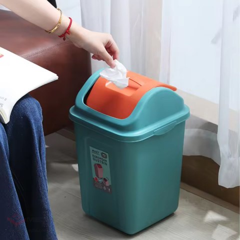 KOSZ POJEMNIK NA ŚMIECI DO SEGREGACJI ODPADÓW PLASTIKOWY UCHYLNY