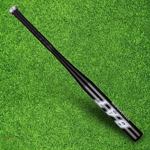 Kij Baseballowy Bejsbolowy Bat Aluminiowy 25" 64cm Mocny Treningowy Czarny