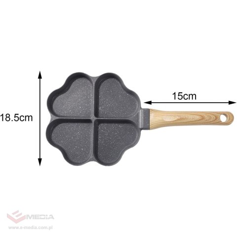 Patelnia do Smażenia Jajek Racuchów Pancakes Placków Indukcja Serduszka