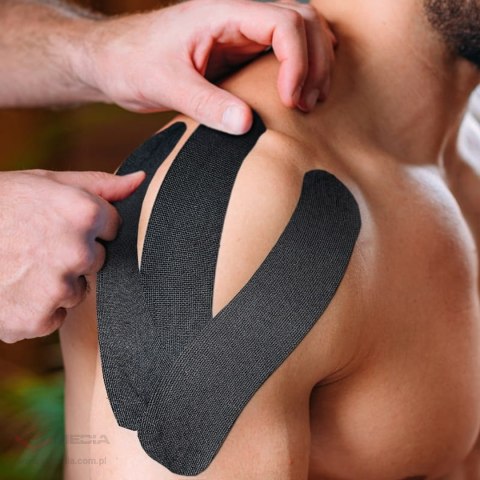Plastry Tape Tejpy Kinesio Taping Tejp Taśma Kinesio Sport Pro 5Mx5CM