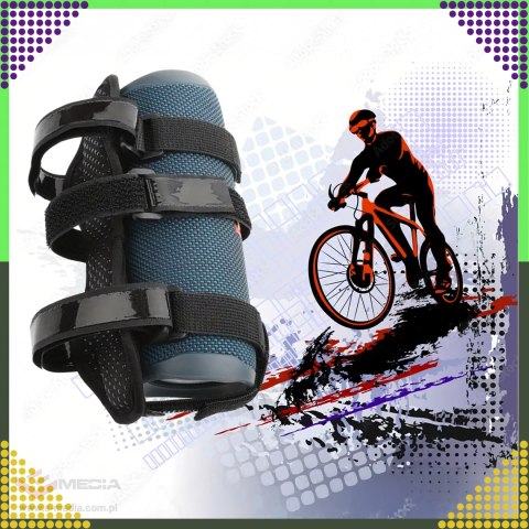 Uchwyt Rowerowy do Roweru Motocykla Mocowany na Rzepy na Głośnik Bidon