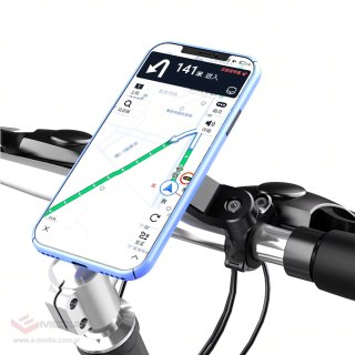 Uchwyt z Tłumikiem Drgań na Telefon Rower Motor do Hulajnogi Nawigacji Mtb