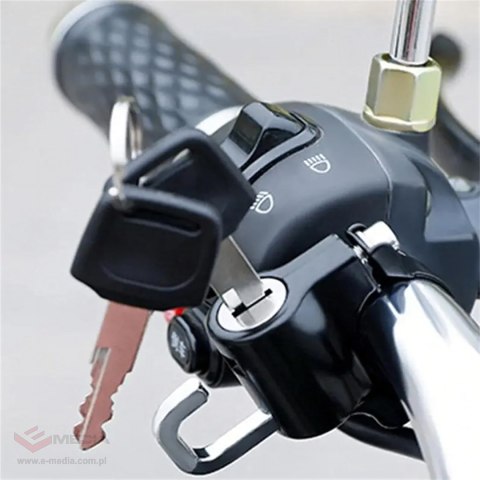 Zamek Blokada do Kasku Motocyklowego Antykradzieżowa Zabezpiecznie 20-24mm