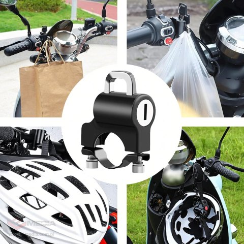 Zamek Blokada do Kasku Motocyklowego Antykradzieżowa Zabezpiecznie 20-24mm