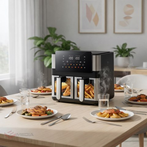 30 x Frytkownica Beztłuszczowa Air Fryer 8L 4+4L Frytownica 2000W 12 Programów