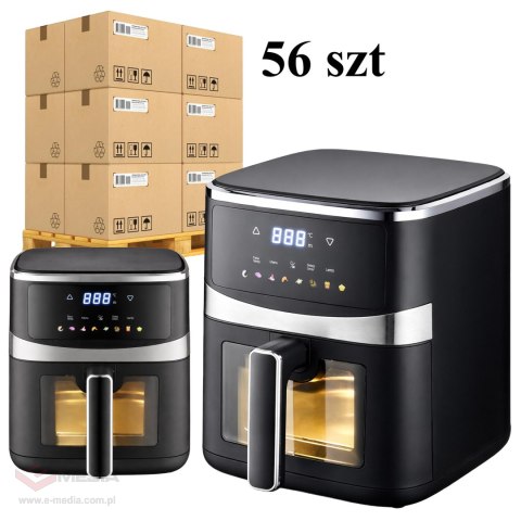 56x Frytkownica Beztłuszczowa Air Fryer 5L Frytownica 1500W 8 Programów Mocna