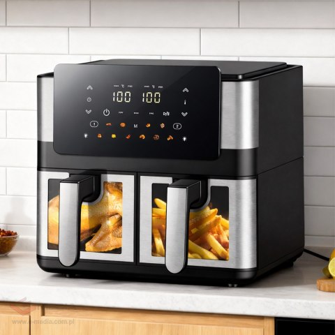 Frytkownica Beztłuszczowa Air Fryer 8L 4+4L Frytownica 2000W 12 Programów