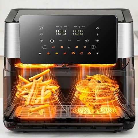 Frytkownica Beztłuszczowa Air Fryer 8L 4+4L Frytownica 2000W 12 Programów