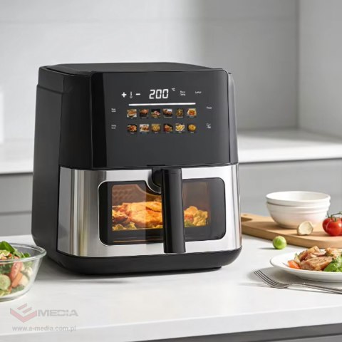 Frytkownica Beztłuszczowa Air Fryer 8L Frytownica 1700W 12 Programów Mocna