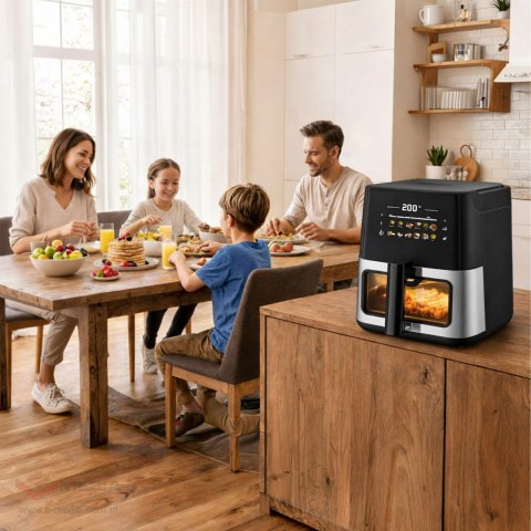 Frytkownica Beztłuszczowa Air Fryer 8L Frytownica 1700W 12 Programów Mocna