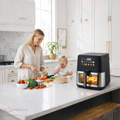 Frytkownica Beztłuszczowa Air Fryer 8L Frytownica 1700W 12 Programów Mocna