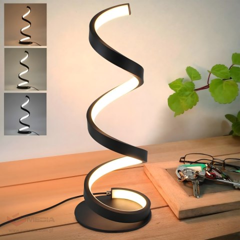 Led Spiralna Lampka Nocna Lampa Stołowa Oświetlenie Dekoracyjne do Sypialni