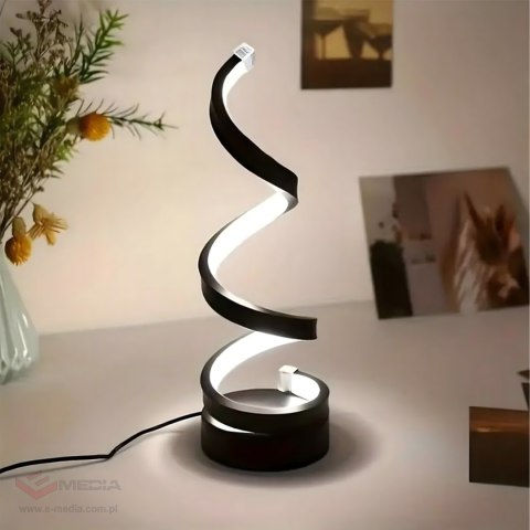 Led Spiralna Lampka Nocna Lampa Stołowa Oświetlenie Dekoracyjne do Sypialni