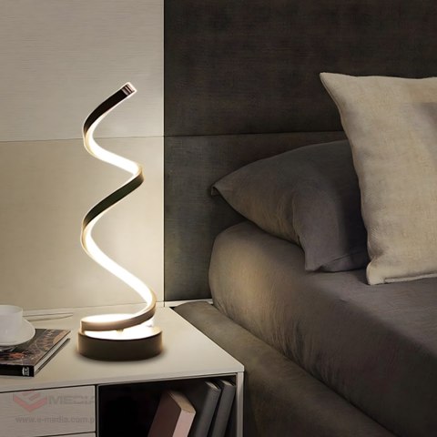 Led Spiralna Lampka Nocna Lampa Stołowa Oświetlenie Dekoracyjne do Sypialni