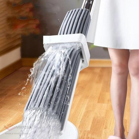 Mop Gąbkowy do Mycia Podłóg Wyciskany Obrotowy do Wody Gąbka Chłonny