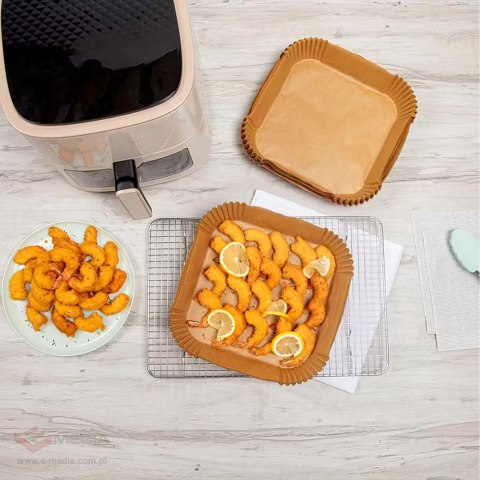 Wkład Air Fryer Papier Wkłady Papierowe do Frytkownicy Betłuszczowej 16x16cm 100szt.