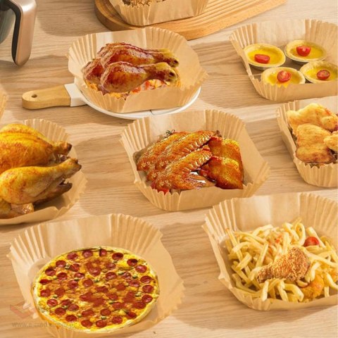 Wkład Air Fryer Papier Wkłady Papierowe do Frytkownicy Betłuszczowej 16x16cm 100szt.