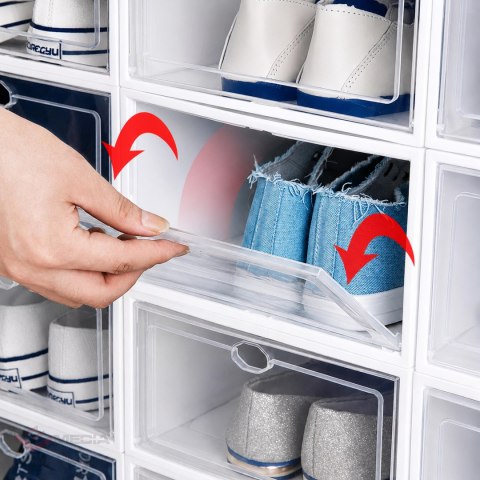 200x Szafka Modułowa Organizer na Buty Zamykana z Klapką 12 szt
