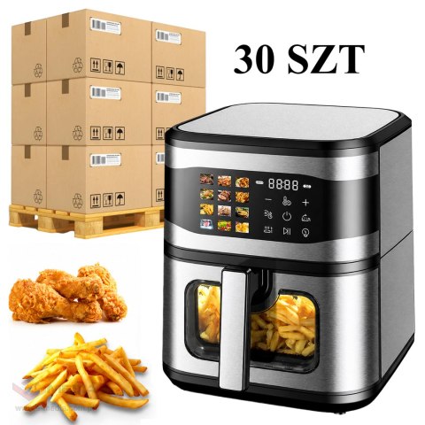 30x Frytkownica Beztłuszczowa Air Fryer 8L Frytownica 1700W 12 Programów Mocna
