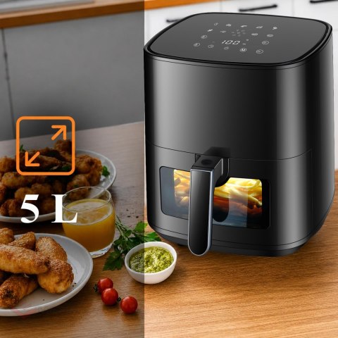 Frytkownica Beztłuszczowa Air Fryer 5L Frytownica 1500W 9 Programów Mocna