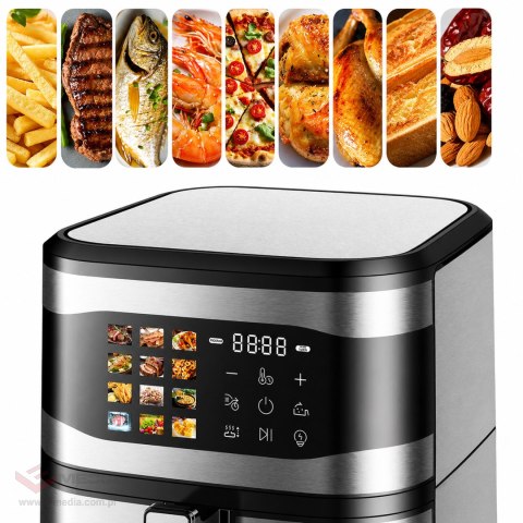 Frytkownica Beztłuszczowa Air Fryer 8L Frytownica 1700W 12 Programów Mocna