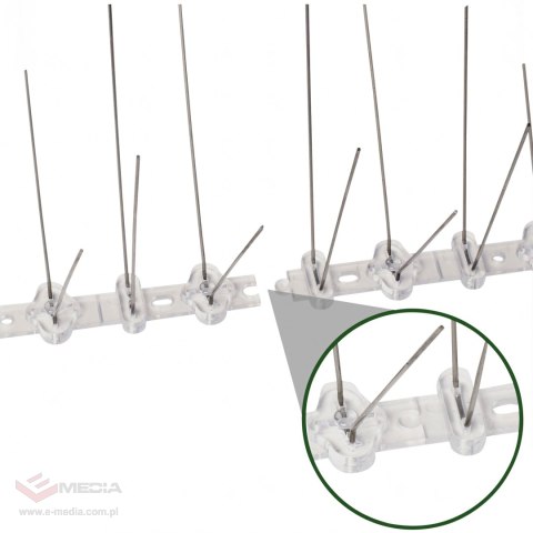3200szt.x Metalowe Nierdzewne Kolce na Ptaki Gołębie Wróble na Parapet Gzyms 50 cm