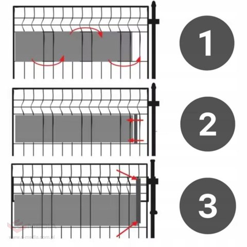 336 x Taśma Ogrodzeniowa 19cm x 35m Osłona Panelowa na Ogrodzenie Płot UV Kamień