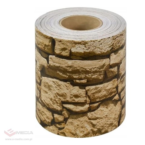 336 x Taśma Ogrodzeniowa 19cm x 35m Osłona Panelowa na Ogrodzenie Płot UV Kamień