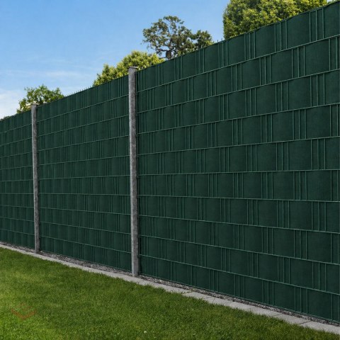 336 x Taśma Ogrodzeniowa 19cm x 35m Osłona Panelowa na Ogrodzenie Płot UV Zielona