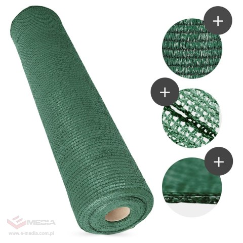 41x Siatka Cieniująca 1,5x50m 180G Maskująca Osłona Ogrodzenie Płot 100 Opasek