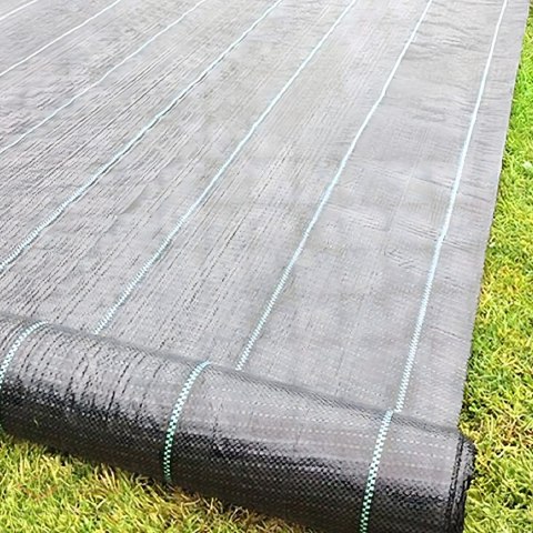 60x Agrowłóknina 90G 1,6x50m Czarna UV Agrotkanina Mata Antychwastowa