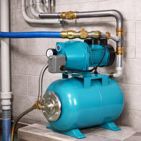 Hydrofor do Wody Pompa Hydroforowa Zbiornik 24L 750W Zestaw Wydajny Mocna