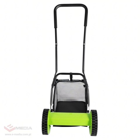 Kosiarka Ręczna Bębnowa Mechaniczna Wrzecionowa Pchana Z Koszem 16" 40 cm