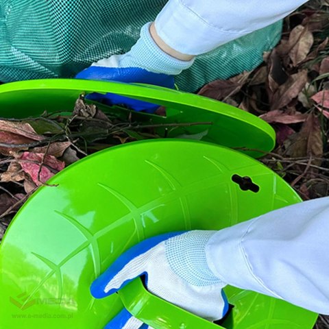 Zgarniacz Zbieracz Liści Plastikowe Grabie do Trawy do Ogrodu Chwytak