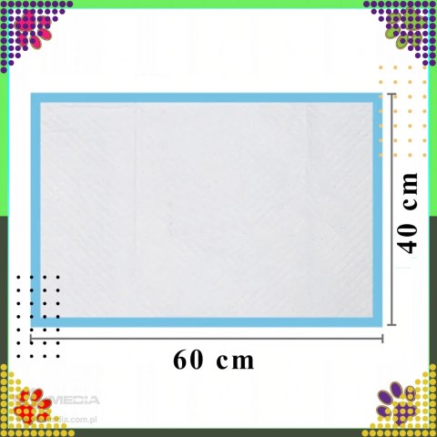 288 x Podkłady Maty Higieniczne dla Psa do Nauki Sikania Xl 40x60cm Grube 50 szt