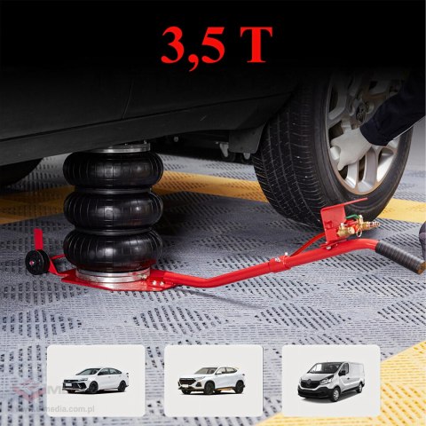 54 x Podnośnik Pneumatyczny Lewarek Samochodowy 15-40cm Bałwanek Poduszka 3,5T