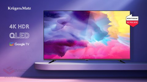Telewizor Kruger&Matz 75" QLED UHD smart DVB-T2/S2 H.265 Hevc